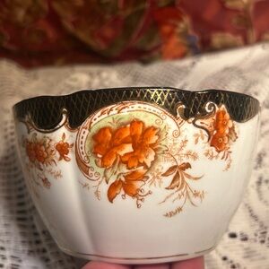 ✨Rare Antique 1910s Clifton China Cobalt & Gilt Waste Bowl - Pattern 1264